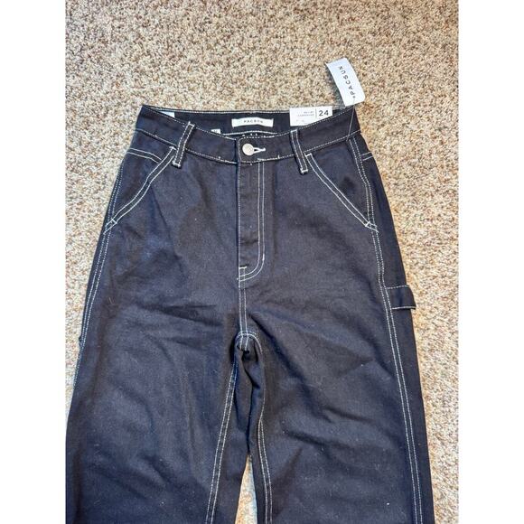 PACSUN 90's Boyfriend Carpenter Jeans/Pants size women's 24; Black; NWT! - Picture 13 of 13